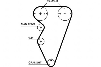 Gates ремінь розподільного валу land rover freelander фото №1