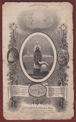 Warszawa Wola obrazek prymicyjny ks. Szmidt 1905
