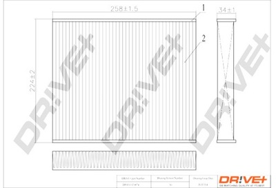 DRIVE+ FILTRO CABINAS SKODA FABIA II 07-14 STAND ARD  