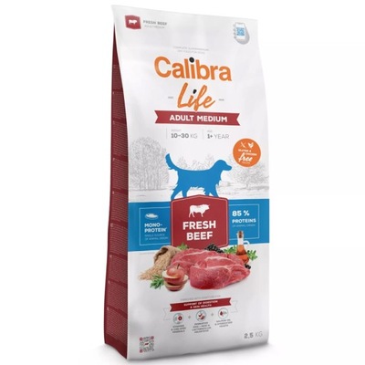 Calibra Life Fresh Beef Adult Medium 2,5kg