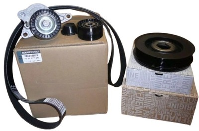 Kpl ремінь клиновий колесо натягувач laguna iii espace iv 2.0dci 7701477343 фото №1