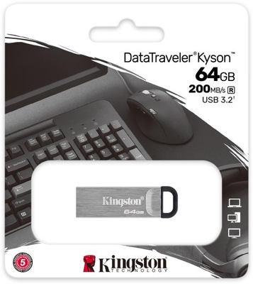PenDrive Kingston DT Kyson 64GB USB 3.2 200MB/s