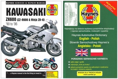 KAWASAKI ZX600 ZZ-R600 NINJA ZX-6 (1990-2006) MANUAL REPARACIÓN +GRATIS 24H  