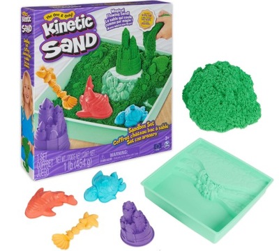 KINETIC SAND PIASEK KINETYCZNY ZAMEK FOREMKI PLAŻA