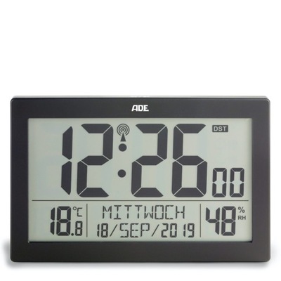Zegar budzik z termometrem ADE {M