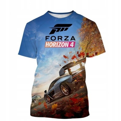 Nowa męska koszulka 3D w grze wyścigowej Forza