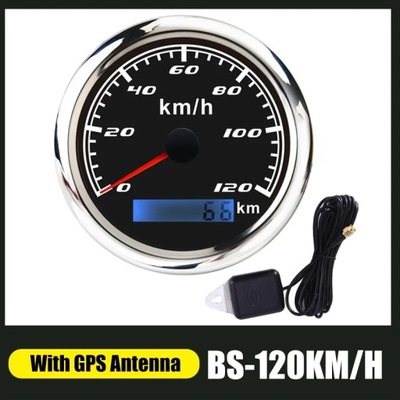 60 KM/H (GPS) SPEEDOMETER ODOMETER 85MM SPEED GAUGE 120KM/H 200KM/H ~75047
