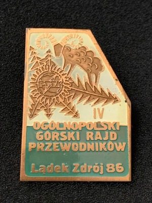 RAJD PRZEWODNIKÓW PTTK LĄDEK ZDRÓJ 1986