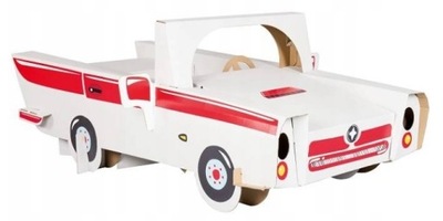 Tektorado Kartonowy pojazd Samochód do złożenia i pokolorowania Auto Cabrio