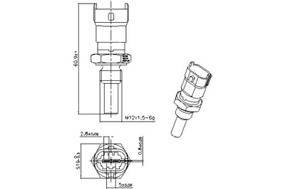 NISSENS SENSOR TEMPERATURA DE LÍQUIDO REFRIGERACIÓN IVECO DAILY 3  