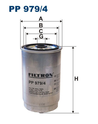 FILTRO COMBUSTIBLES FILTRON PP979/4 PP9794  