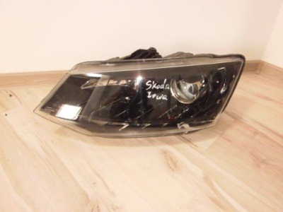 Фара левая skoda fabia 3 линза led 6v1941015b фото №1