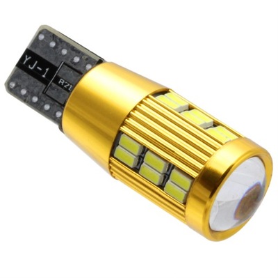 LUZ W5W 30 DIODO LUMINOSO LED 3014 T10 LENTE CANBUS + STAB  