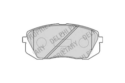 Delphi тормозные колодки тормозные hyundai i40 ix35 ix55 kona фото №1