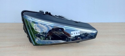 Skoda scala правая лампа перед фара full led фото №1