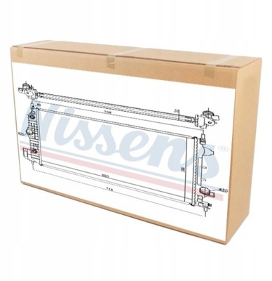 RADUADOR DEL MOTOR DE AGUA DE LÍQUIDO REFRIGERACIÓN NISSENS DO SAAB 9-3 1.9  