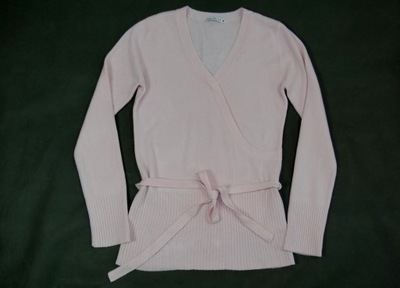 SELECT sweter różowy z paskiem 36 S