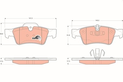 КОЛОДКИ ТОРМОЗНЫЕ DB ЗАД W164/W251 GDB1643