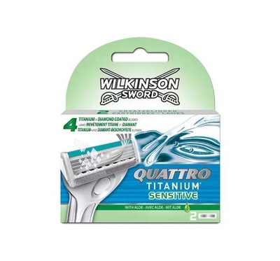 WILKINSON QUATTRO TITANIUM SENSITIVE WKŁADY 2 SZT