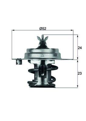 MAHLE TX 7 83D ТЕРМОСТАТ, СЕРЕДИНА ОХЛАЖДАЮЧАЯ