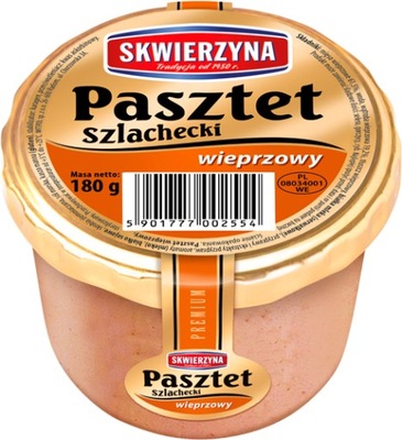 Skwierzyna Pasztet wieprzowy 180 g