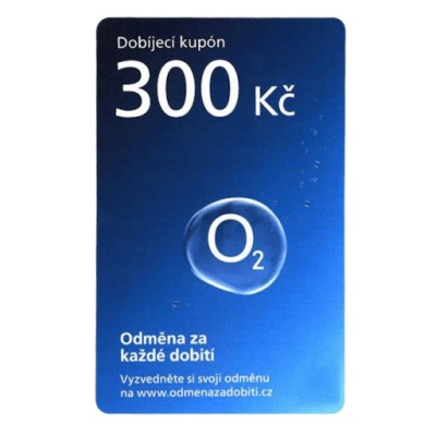 Doładowanie O2.cz 300 CZK - Prepaid Top-Up