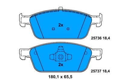 ATE ZAPATAS DE FRENADO PARTE DELANTERA FORD FOCUS 3 KUGA II TOURNEO CONNECT  