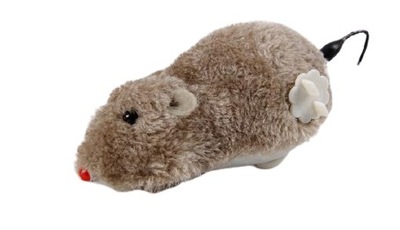 Zabawka dla kota myszka 12 cm duża chodząca