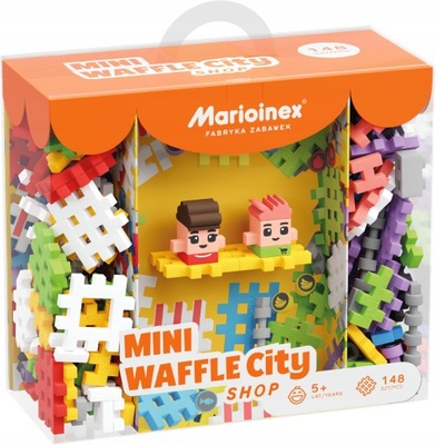 Marioinex: Wafle Mini City Shop Sklep 148 el