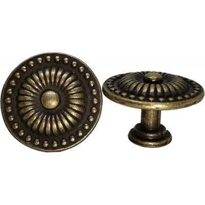 10PCS FURNITURE KNOBS ANTIQUE BRASS ZINC 35MM PARA  