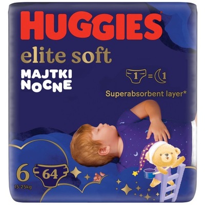 HUGGIES Elite Soft Night Pants 6 15-25kg 4x 16szt