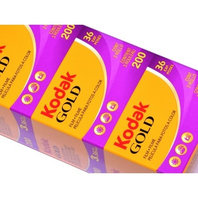 Kodak Gold 200/36x3 film kolor do zdjęć na wakacje
