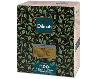 Dilmah Herbata Czarna Earl Grey 100 KOPERTEK