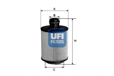 UFI FILTRO ACEITES ORLANDO 2.0 VCDI 11- UFI  