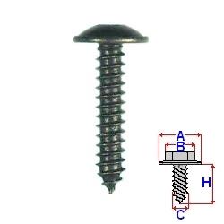 TORNILLO NEGRO FIAT 10 PIEZAS  