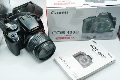 Canon 400D obiektyw Canon 18-55 3,5-5,6 karta CF 2x aku