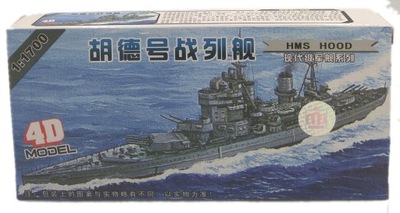 MODEL BRYTYJSKIEGO KRĄŻOWNIKA LINIOWEGO HMS HOOD SKALA 1:1700