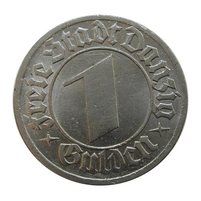 1 Gulden 1932r. - Wolne Miasto Gdańsk - Nikiel