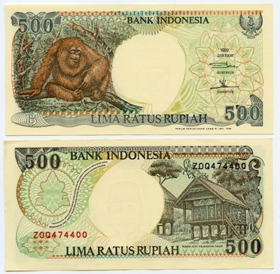 INDONEZJA 500 RUPII 1992 / 1998 P-128g UNC