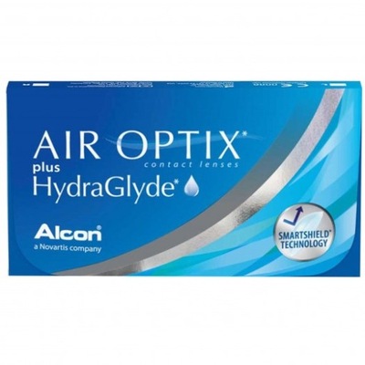 Air OPTIX HYDRAGLYDE Soczewki miesięczne moc -3.25