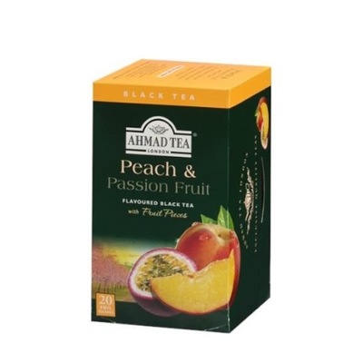 Ahmad Peach Passion Fruit czarna herbata 20 saszetek
