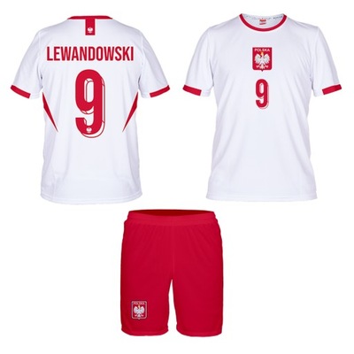 Lewandowski Polska koszulka spodenki rozmiar 122