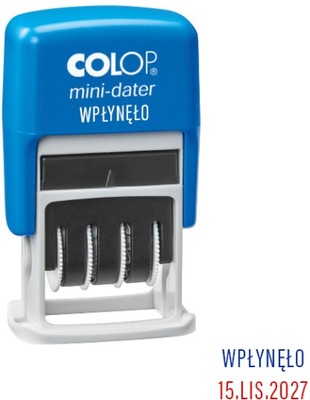 Datownik Colop "WPŁYNĘŁO" wersja polska