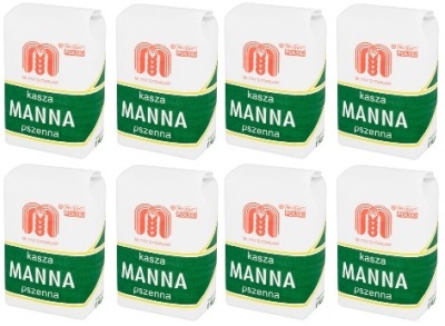 8x 1kg MŁYNY STOISŁAW kasza manna KARTON przecena