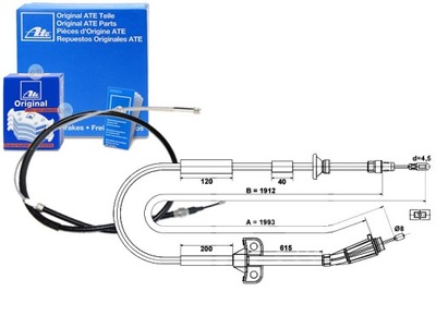 CABLE FRENOS DE MANO VOLVO S80 I 2.0-3.0 05.98-0  