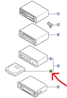 Чейнджер дисков cd ford focus mk1 galaxy mk1-2 фото №1