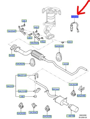 Датчик лямбда-зонд ford ka mk1 escort scorpio фото №1