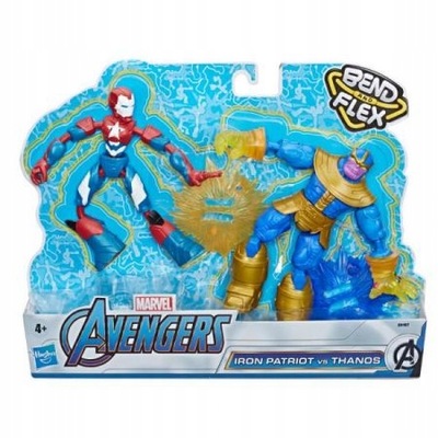 Avengers Bend - Flex Iron Patriot i Thanos 15cm