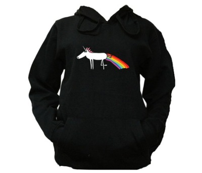 XXL BLUZA KAPTUR DAMSKA UNICORN I WANT TO BELIEVE