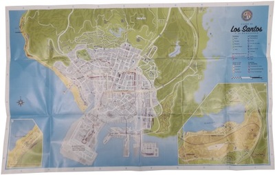 MAPA MIASTA LOS SANTOS HRABSTWA BLAINE GTA V PS3